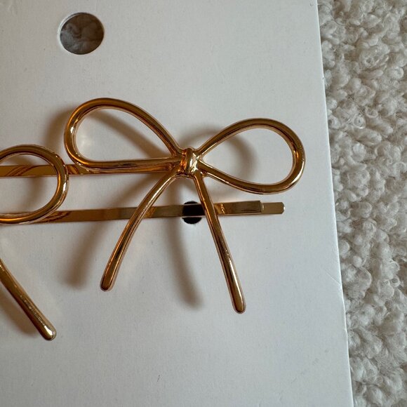 NWT! H&M Set of 2 Bow Hair Clips - Picture 2 of 2